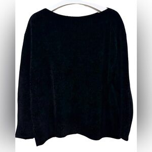 Tommy Bahama Luna Chenille Boatneck Sweater in Black Size XL